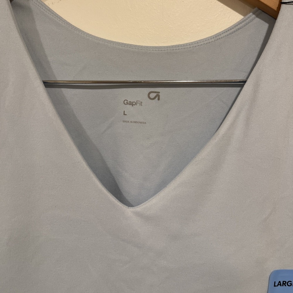 NWT Tank Dress pastel blue Sz L athleisure workout pickleball tennis pocket - Picture 2 of 9